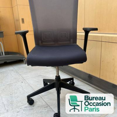 Fauteuil ergonomique Haworth – résille grise, soutien lombaire réglable