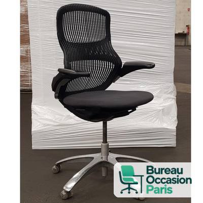 Siège ergonomique Knoll Generation – dossier élastomère, noir ou vert anis